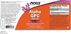 NOW Foods Alpha GPC 300 mg - 60 cápsulas (paquete de 3)