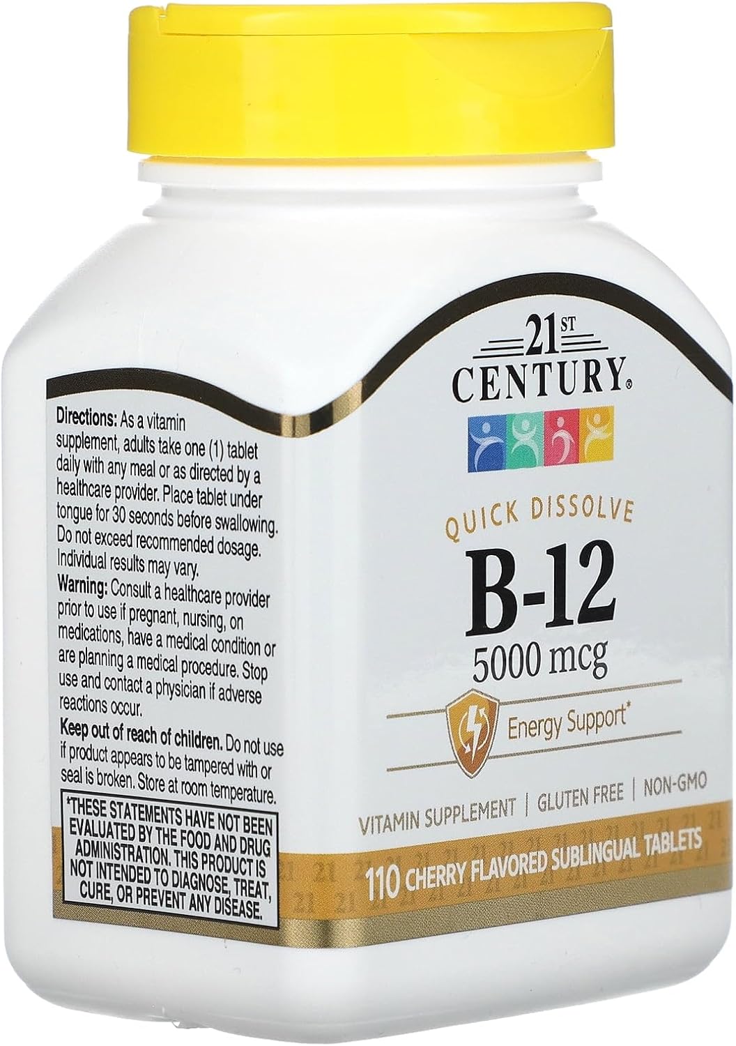 21st Century B-12 5000 mcg Comprimidos Sublinguales - 110 unidades