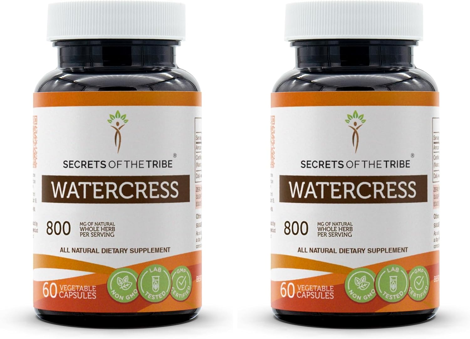 Secrets of the Tribe Berro 800 mg - 120 Cápsulas (Nasturtium Officinale) Hierba Seca