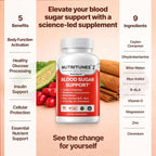 NutriSulin – Complemento de Canela de Ceilán y Berberina (Dihidroberberina) con Complejo de Azúcar en Sangre: Myo-Inositol, Melón Amargo, R-ALA, Vitamina D, Cromo, Magnesio y Zinc – 90 Cápsulas