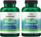 Swanson Active One Multivitamin Sin Hierro 90 Cápsulas (Pack de 2)