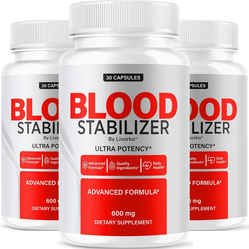 (3 Pack) Suplemento Blood Stabilizer - Fórmula Avanzada Original, Cápsulas BloodStabilizer, Máxima Potencia, 90 Cápsulas para 3 Meses