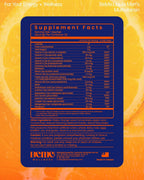 BeMe Multivitamínico Líquido para Hombres - 13 Vitaminas y Minerales - Sobres Monodosis, Sabor Naranja (15 Sobres)