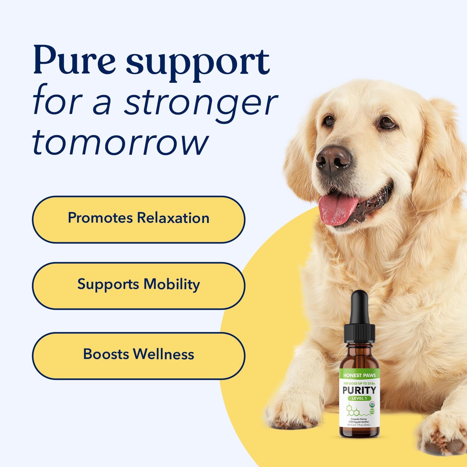 Aceite de Cáñamo para Perros - Gotas Calmantes de Aceite de Semilla de Cáñamo - Rico en Omega 3, 6 y 9