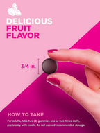 PINK Biotin Gummies | 2.500 mcg | 60 Gominolas | Vitamina para Cabello, Piel y Uñas | Sabor Fruta | Sin Gluten y No GMO