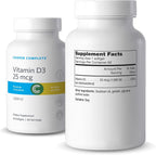Cooper Complete Vitamina D3 25 mcg (1000 UI), Colecalciferol, 60 Cápsulas Blandas