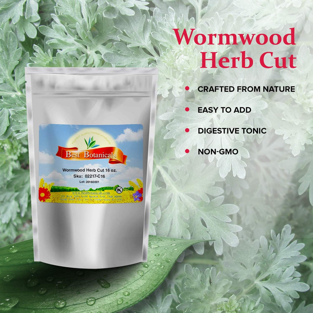 Best Botanicals Wormwood Herb Cut 16 oz.