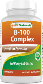 Best Naturals B-100 Complex para adultos, 120 Cápsulas