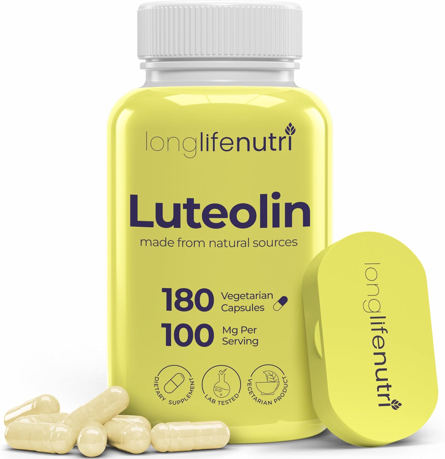 Luteolina 100mg - 180 Cápsulas Veganas - LongLifeNutri