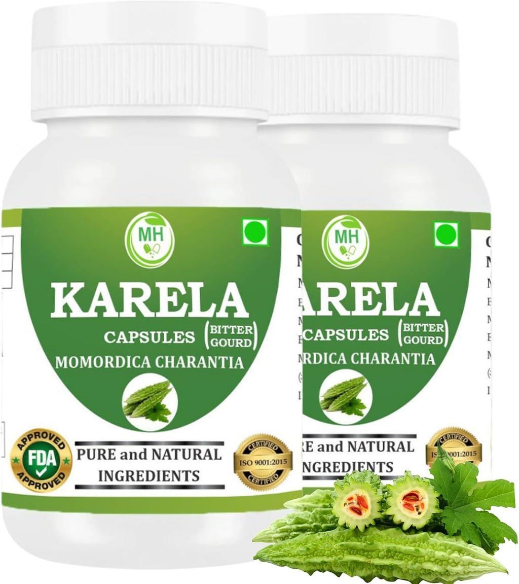 Morsan Healthcare Cápsulas de Karela - 500 mg | 60 Cápsulas Vegetales x 2 Envases