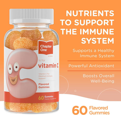 Zahler Chapter One - Gominolas de Vitamina C 125 mg, 60 gominolas sabor naranja – Image 2