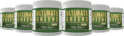 Ultimate Greens con MSM en Polvo - Superalimento Verde Vegano, 6 Paquetes (6 Meses de Suministro) – Image 1
