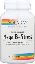 Solaray TwoStage Mega-B-Stress, 120 cápsulas