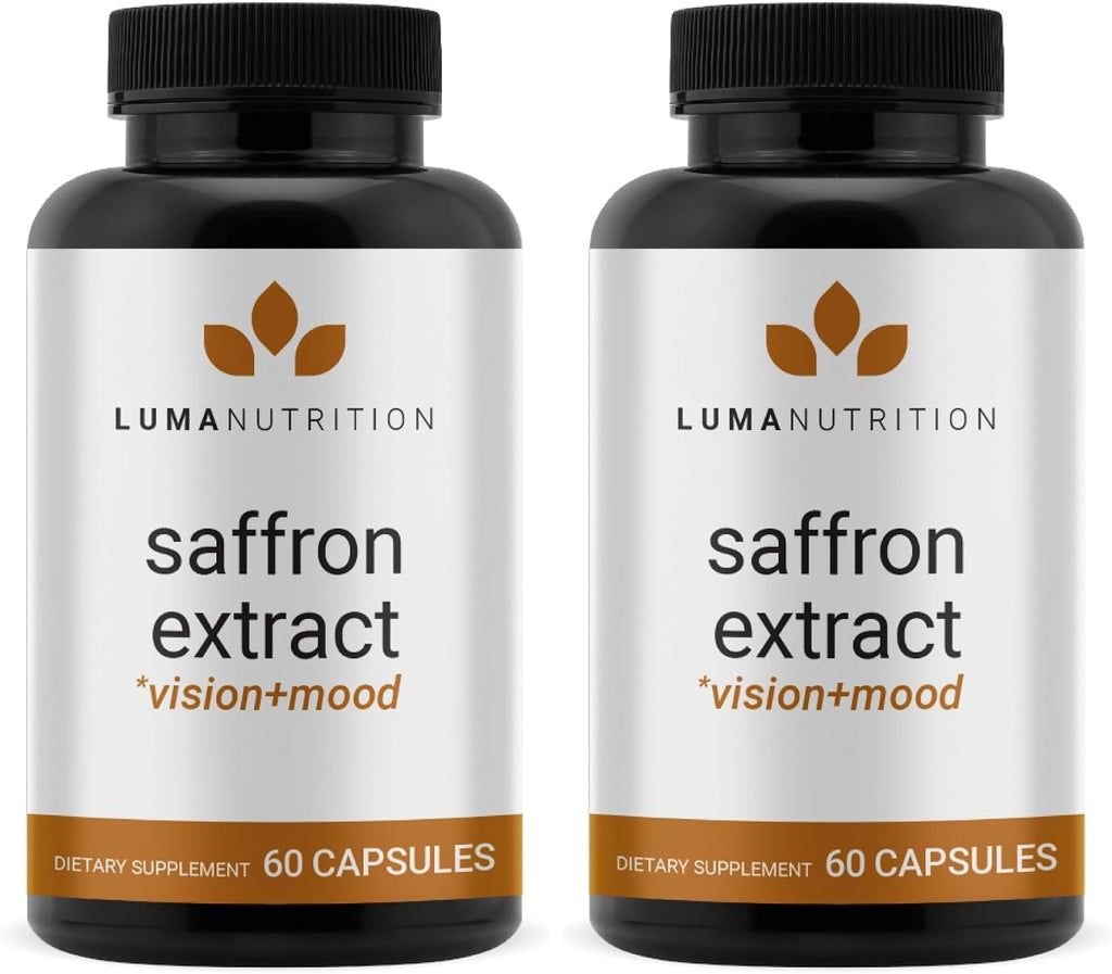 Luma Nutrition Cápsulas de Extracto de Azafrán - 88,50 mg de Azafrán Puro - 60 Cápsulas