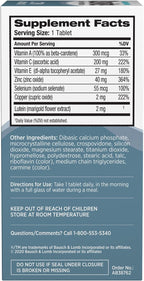 Bausch + Lomb Ocuvite Suplemento de Vitaminas y Minerales con Luteína, 120 Comprimidos (Pack de 3)