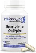 Patient One Homocysteine Cardioplex | Suplemento para salud cardíaca y conversión de homocisteína | con NAC, Folato y más | 90 Cápsulas