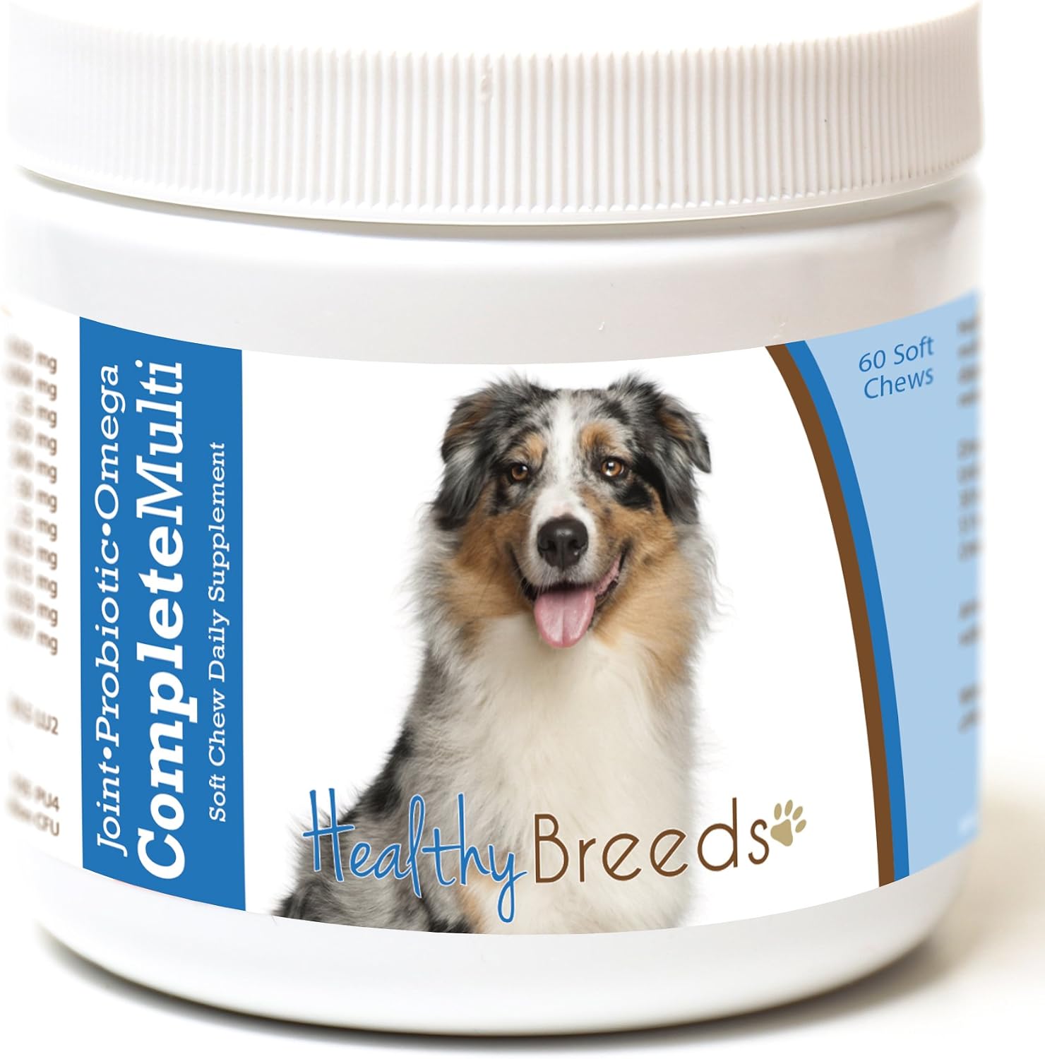 Healthy Breeds Multivitamínico Todo en Uno para Pastor Australiano – 60 Chews Blandos