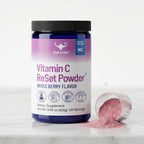 RnA ReSet Vitamin C Reset – Vitamina C en Polvo Sabor Berry con Potasio y Mezcla de Frutas, NSF Certificado, 14.81 Oz (120 Servicios)