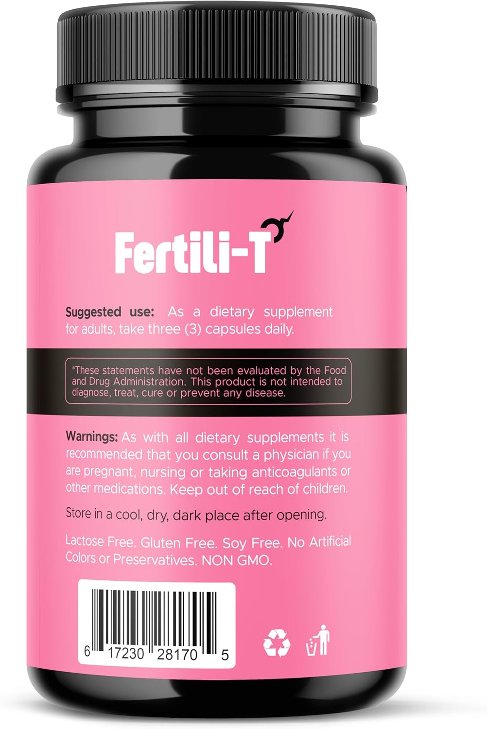 Fertili-t Female – Suplemento de fertilidad natural con Aguaje y Maca Roja, 90 cápsulas