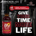 Bricker Labs B-12 Blast Vitamina B12 Líquida con Ácido Fólico, 59 ml