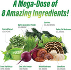 Myogenix MyoVite Super Greens – Suplemento Verde en Polvo, 30 Servicios