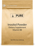 Pure Original Ingredients Inositol (Vitamina B8) en Polvo - 227 g (8 oz) - Puro, sin rellenos ni aditivos, verificado en laboratorio