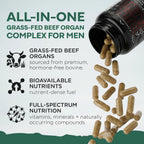 Wild Foods Complejo de Órganos de Res para Hombres (30 Días)