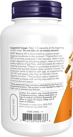 Betaina HCl 648 mg, 120 Cápsulas Veganas – NOW Foods