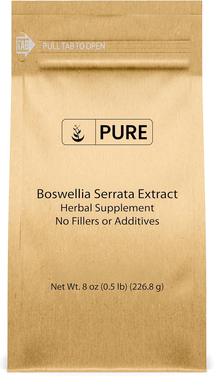 PURE ORIGINAL INGREDIENTS Boswellia Serrata Extracto en Polvo (454g) Suplemento Herbal, No Transgénico