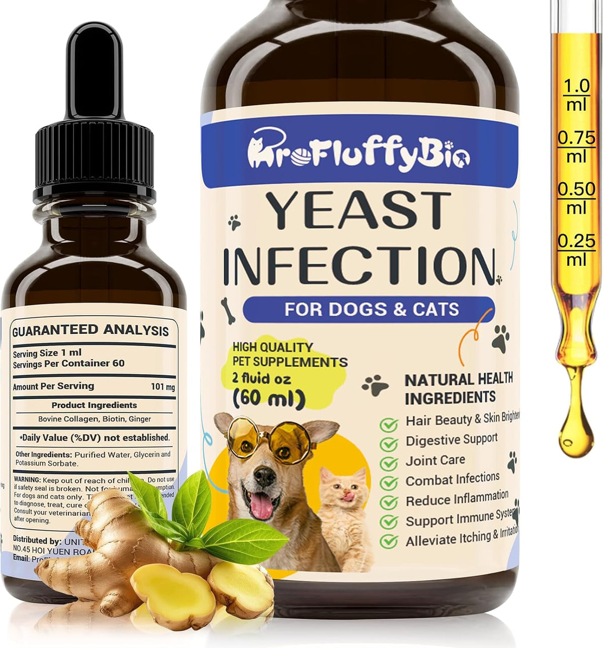 Natural Dog Yeast Infection Treatment - Gotas herbales para perros contra infecciones por levaduras, picor y alergias (2 – Image 7