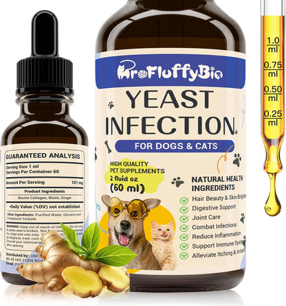 Natural Dog Yeast Infection Treatment - Gotas herbales para perros contra infecciones por levaduras, picor y alergias (2 – Image 7