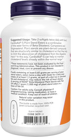 NOW Foods, Beta-Sitosterol Esteroles Vegetales con CardioAid®-S y Aceite de Pescado, 180 Cápsulas Blandas