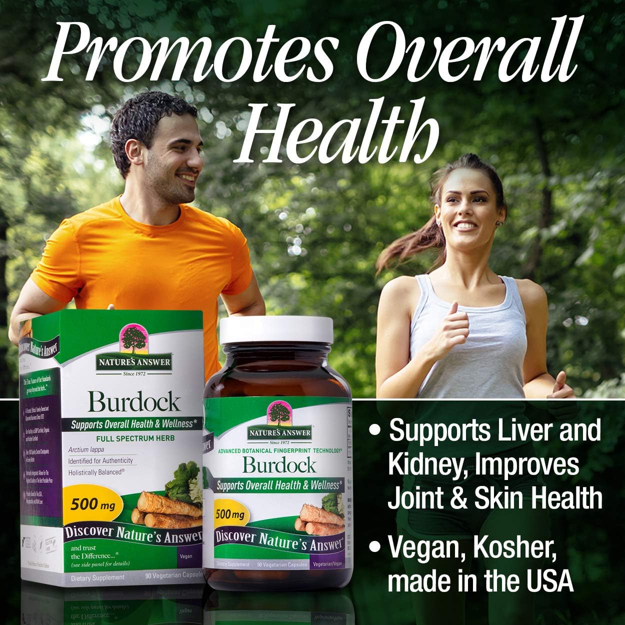 Nature's Answer Burdock Root, 90 Capsules