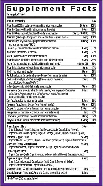 New Chapter Multivitamínico Every Woman's One Daily 40+, Fermentado con Probióticos, 24 Comprimidos – Image 3