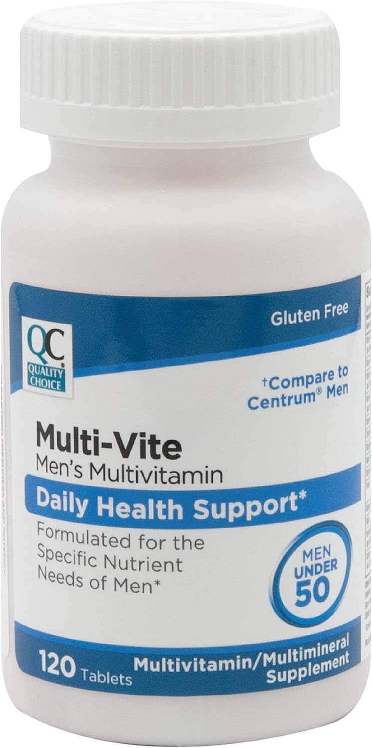 Quality Choice Mens Multi-Vite, Multivitaminas para Hombres Menores de 50, 120 Comprimidos