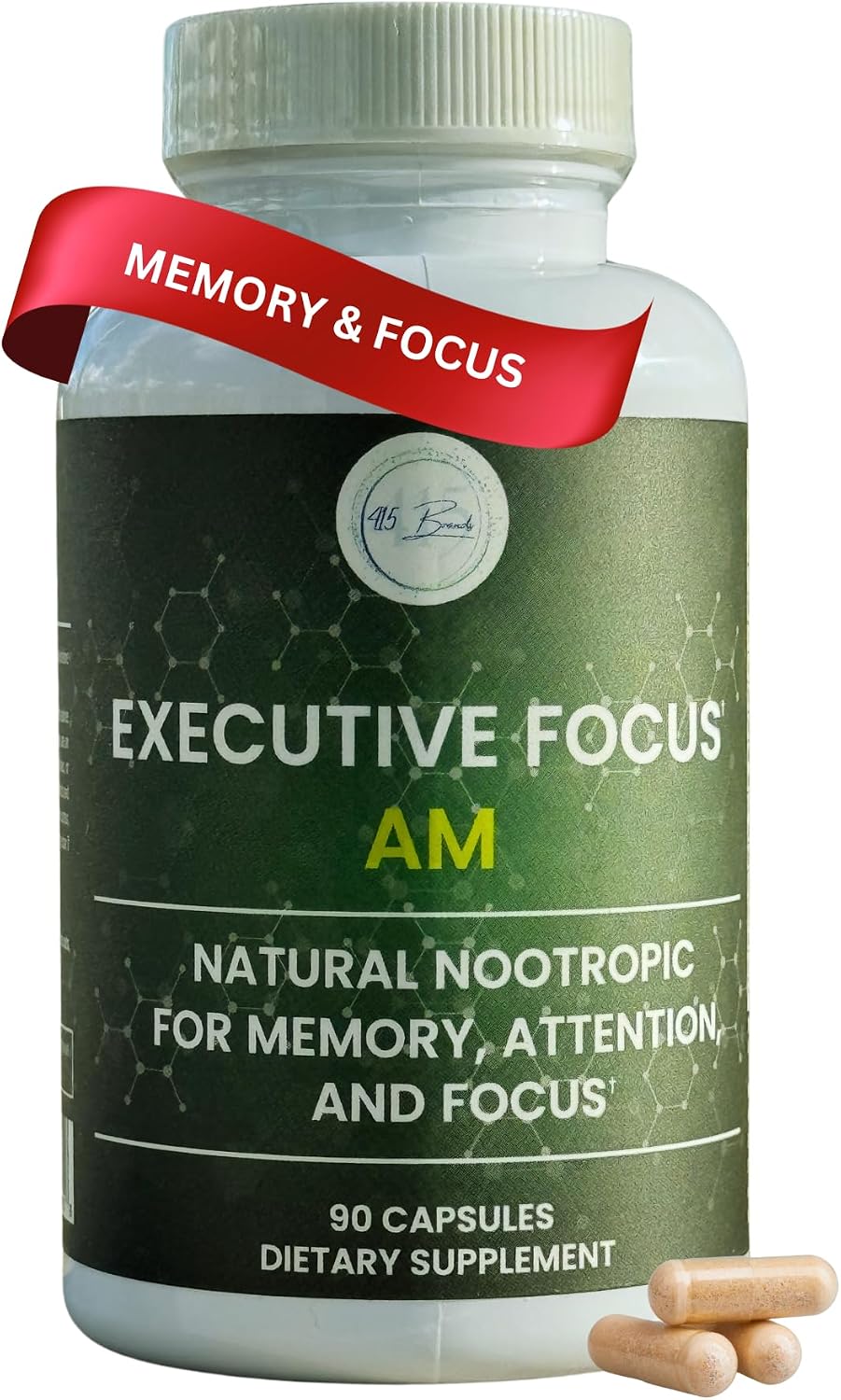 Executive Focus Suplemento Nootrópico AM – Memoria, Enfoque y Energía Natural