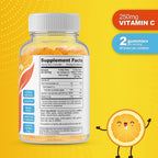 Doctor's Finest Gomitas de Vitamina C para Niños - 250 mg, 60 Gominolas (30 Dosis)