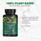 PlantFusion Vitamina D3 Vegana 2000UI - 60 Comprimidos