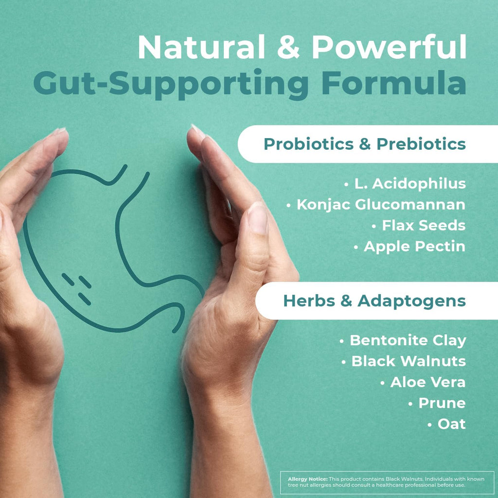 GutOptim – Cápsulas Prebióticas y Probióticas con Enzimas Digestivas, 60 Cápsulas