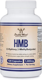 Double Wood Supplements HMB 1000 mg por ración - 120 cápsulas