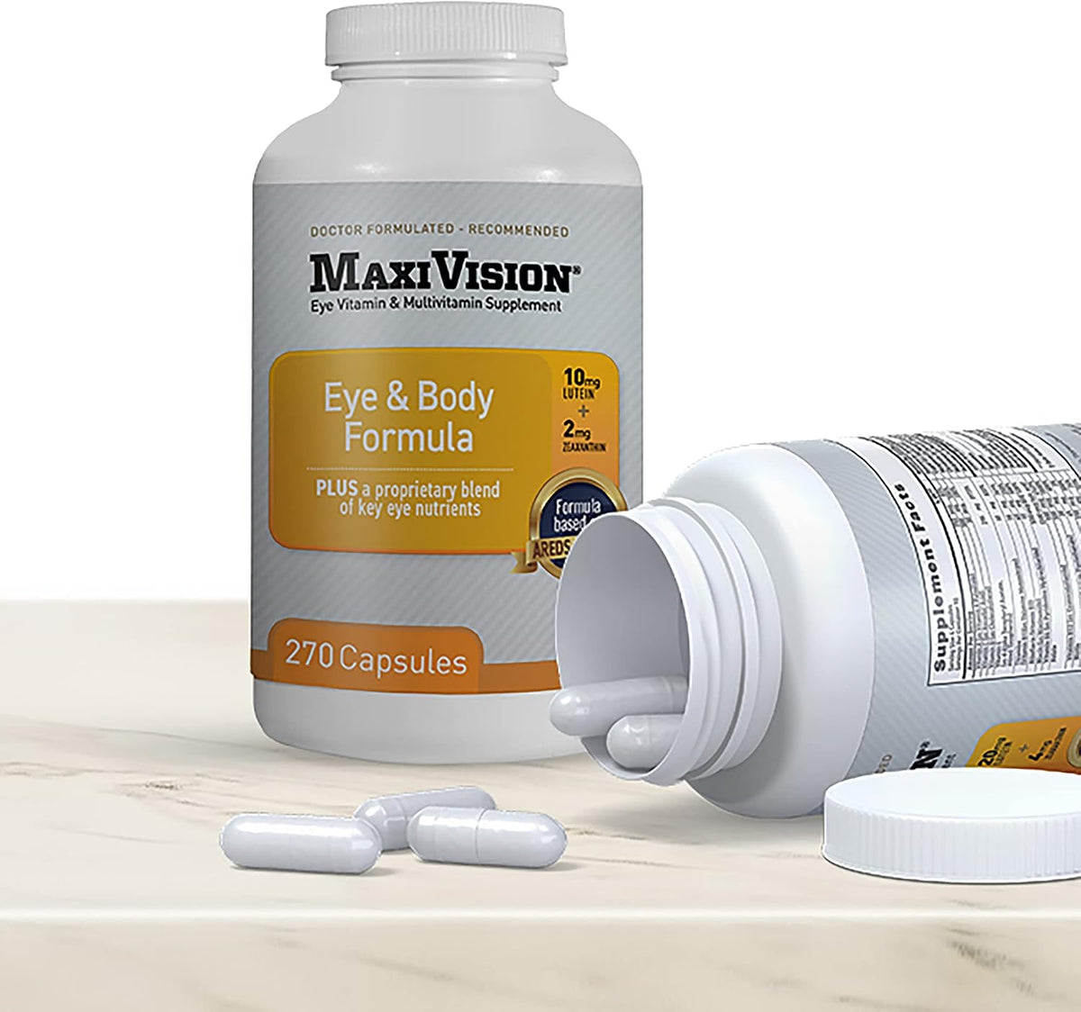 MaxiVision Eye & Body Formula - Basado en el estudio AREDS 2 - 270 Cápsulas - 1 Frasco – Image 4