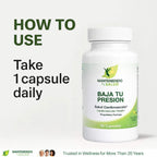 Baja Tu Presion - Suplemento Herbal de Espino y Ajo, 90 Cápsulas