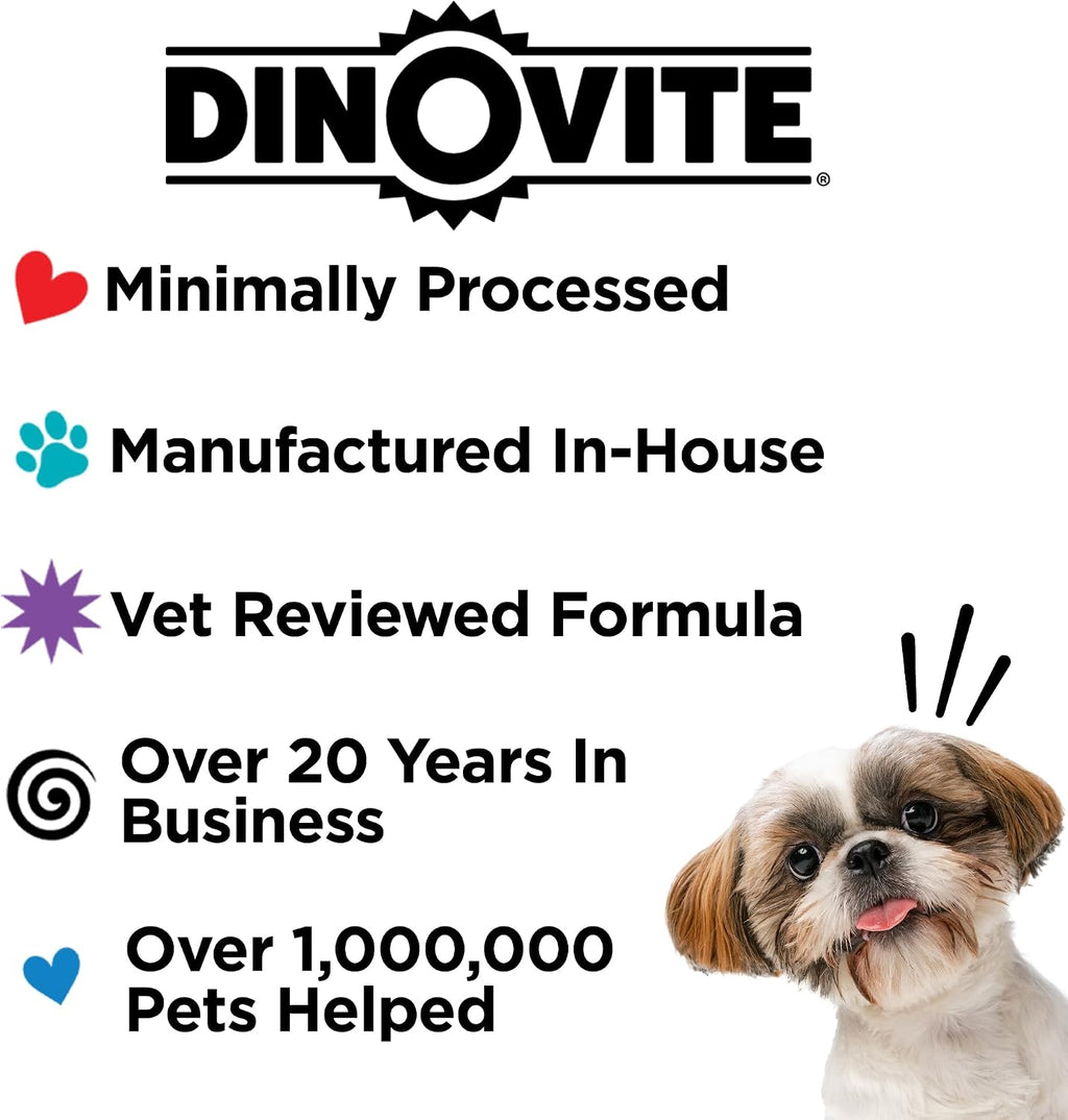 Dinovite Probióticos para Perros - Suplemento en Polvo para Perros Medianos (18-45 lb) - 90 Dosis