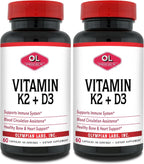 Olympian Labs Vitamina K2 + D3, 60 Cápsulas Veganas