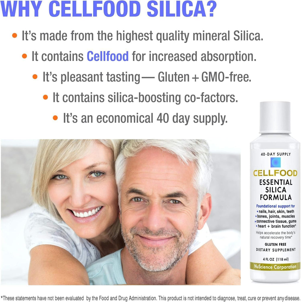 Cellfood Silica Anti-Aging Formula - 118 ml - Líquido de silicio biodisponible