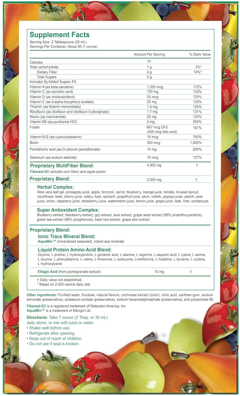 Pro Vitamin Complete Multivitamínico Líquido - Pack de 6 Botellas de 887 ml