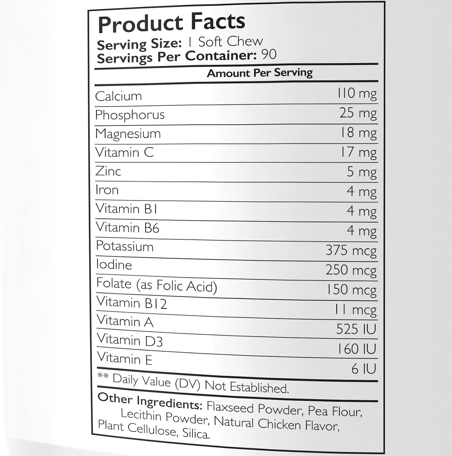 Nutrition Strength Vitaminas prenatales para perros | 90 masticables suaves