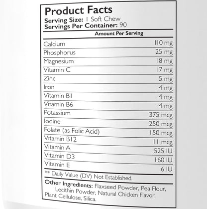 Nutrition Strength Vitaminas prenatales para perros | 90 masticables suaves – Image 3