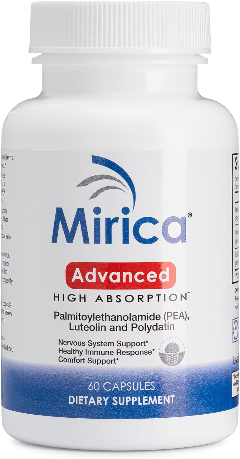 Mirica Advanced - 60 Cápsulas de Alta Absorción con PEA, Luteolina y Polidatina