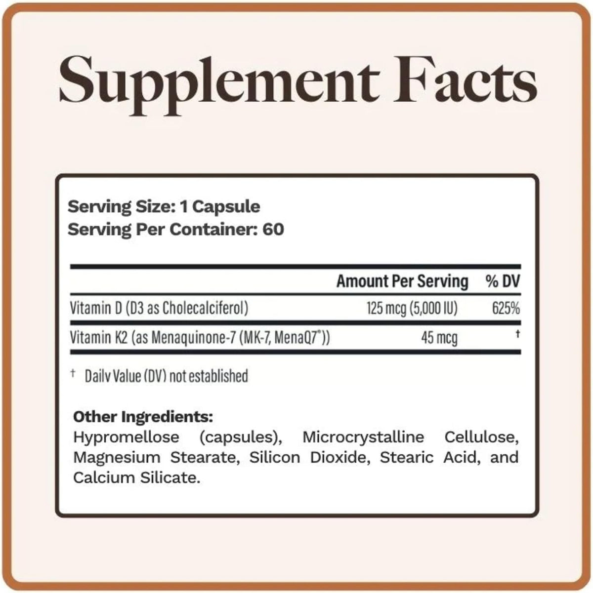 Vitamina D3+K2 5000 UI 45 mcg MenaQ7 | Utzy Naturals – Image 4
